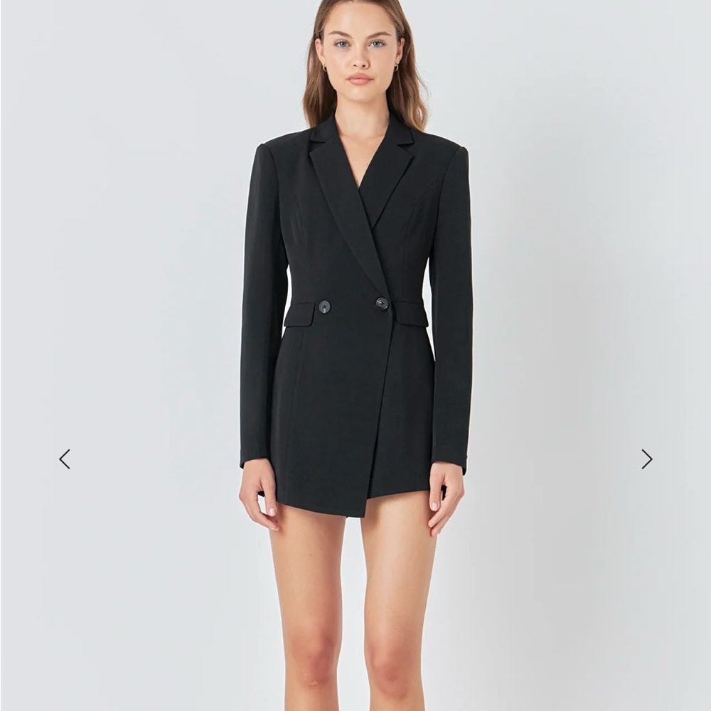 Women's Black Blazer Dress